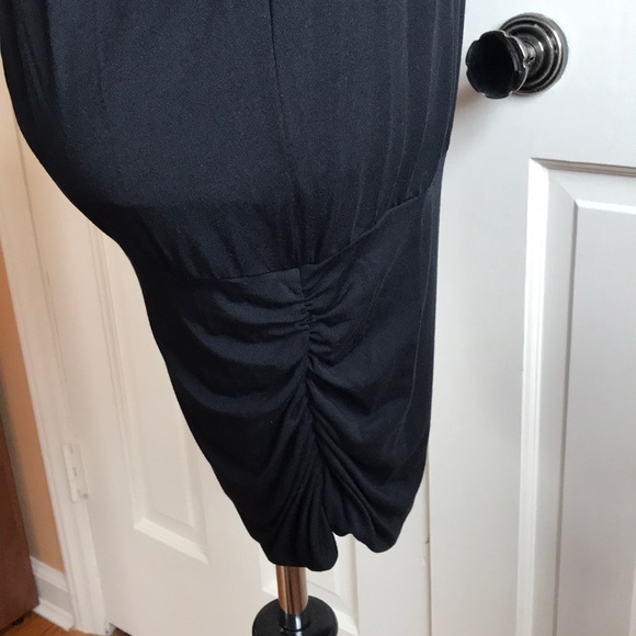 TART Black Cold Shoulder Mini Blouson Dress - Picture 7 of 8